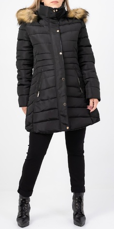 Jacket with hooded long