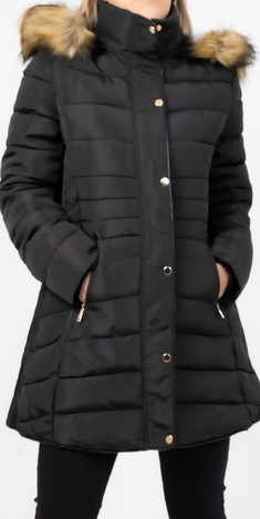 Jacket with hooded long